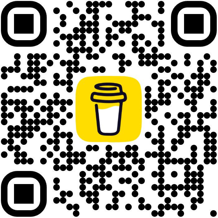 QR-Code für die freiwillige Unterstützung über Buy Me a Coffee